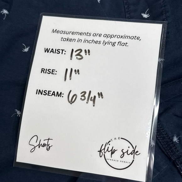 Hollister Epic Flex Men's XS Beach Prep Jogger Short 7" Navy Blue Palm Tree - Picture 5 of 5